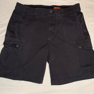 St. John's Bay Black Cargo Shorts Classic Design